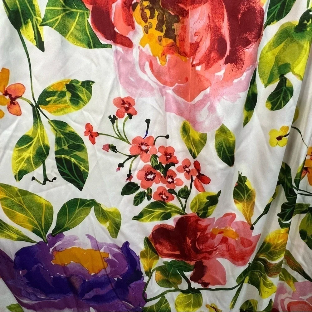 LONDON TIMES | Floral Tie Slip Dress - Picture 8 of 13